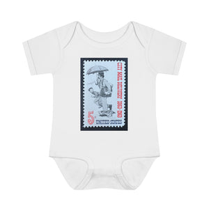 City Mail Stamp Baby Onesie