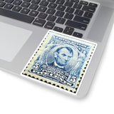 Lincoln Blue Stamp Sticker