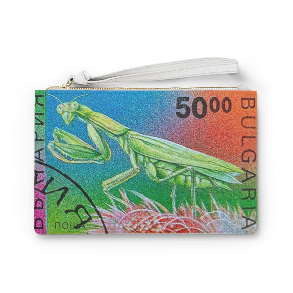 Praying Mantis Clutch Bag