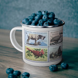 Wildlife Conservation 1972 Stamp Enamel Mug