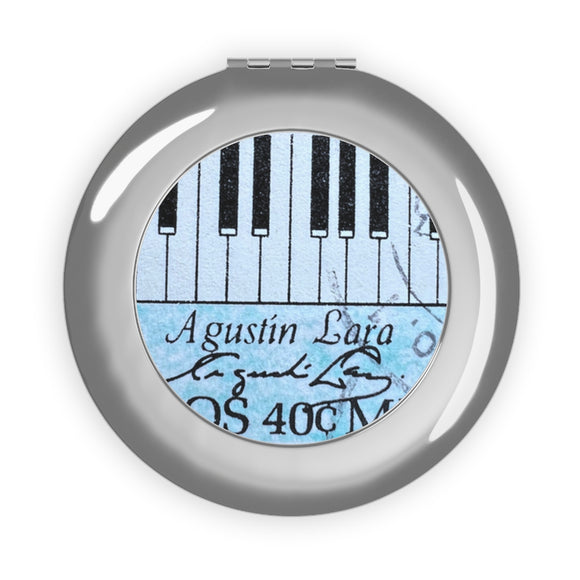 Piano Keys Compact Travel Mirror