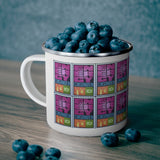 Energy Conservation 1977 Stamp Enamel Mug