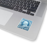 Benjamin Franklin Blue Stamp Sticker