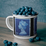 Queen Stamp Enamel Mug