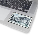 French Town Stamp Sticker