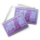 New York Postage Stamp Clutch Bag