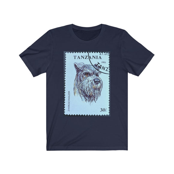 Schnauzer Dog Stamp T-shirt
