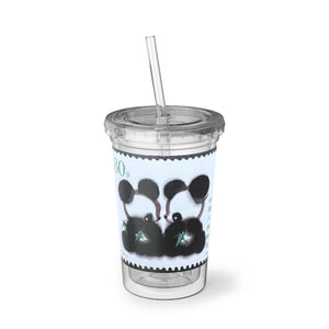 Panda Bear Stamp Acrylic Cup
