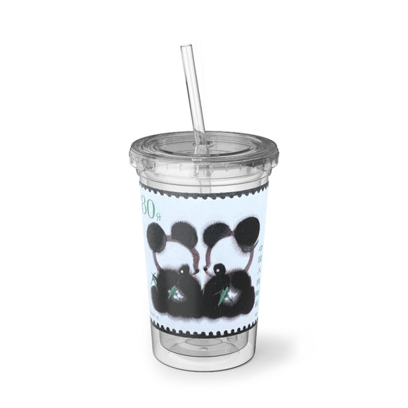 Panda Bear Stamp Acrylic Cup