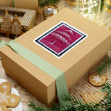 Maroon Tree Stamp Sticker