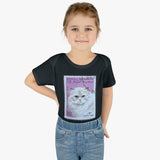 White Persian Cat Stamp Baby Onesie