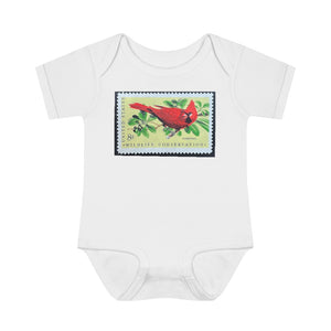 Cardinal Stamp Baby Onesie