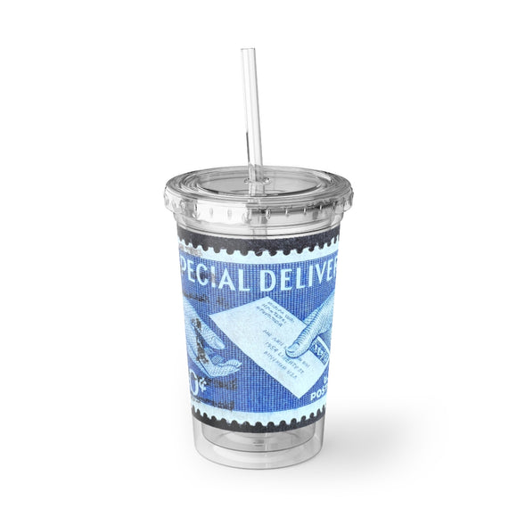 Special Delivery Stamp Acrylic Cup