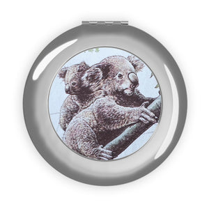 Koala Bear and Baby Compact Travel Mirror