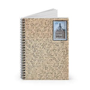French Hotel Stamp Spiral Notebook