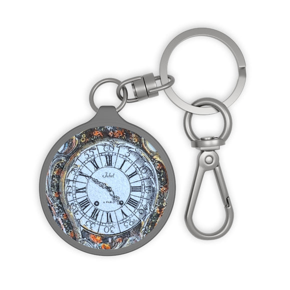Faux Clock Watch Keyring