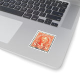 Jefferson Orange Stamp Sticker