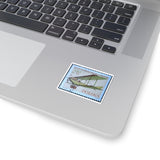 Plane Poland Stamp Sticker