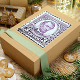 Purple Lincoln Stamp Sticker