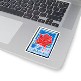 Red Rose Stamp Sticker