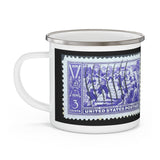 Baseball Stamp Enamel Mug