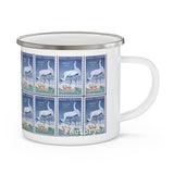 Whooping Crane 1975 Stamp Enamel Mug