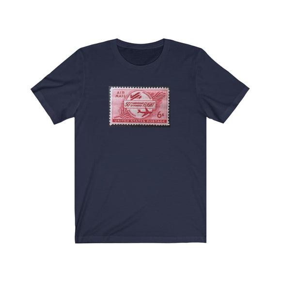 Air Mail Plane Stamp T-shirt