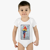Parrot Bird Stamp Baby Onesie