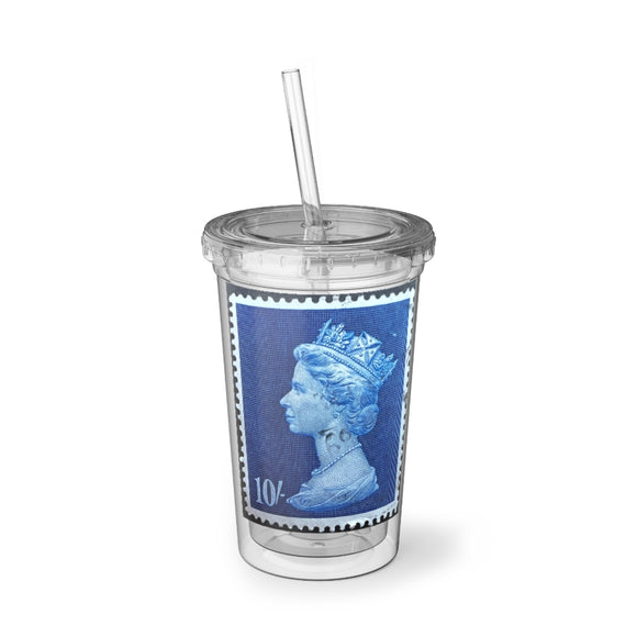 Queen Blue Acrylic Cup