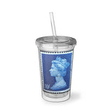 Queen Blue Acrylic Cup