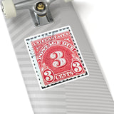 Postage Due Stamp Sticker