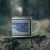 Oklahoma State Stamp Enamel Mug