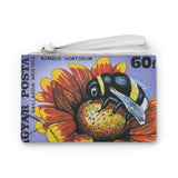 Bee on a Flower Clutch Bag