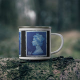 Queen Stamp Enamel Mug
