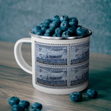 Swedish Pioneer 1948 Stamp Enamel Mug