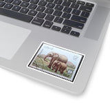 Elephants Stamp Sticker