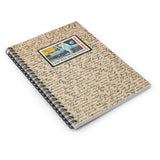 Man on the Moon Stamp Spiral Notebook