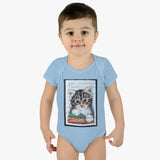 Kitten Stamp Baby Onesie