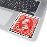 Red Two Cents Stamp Sticker