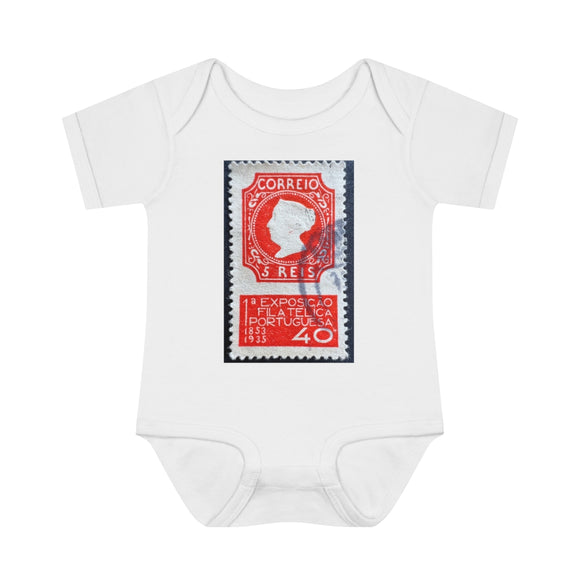 Portuguese Stamp Baby Onesie