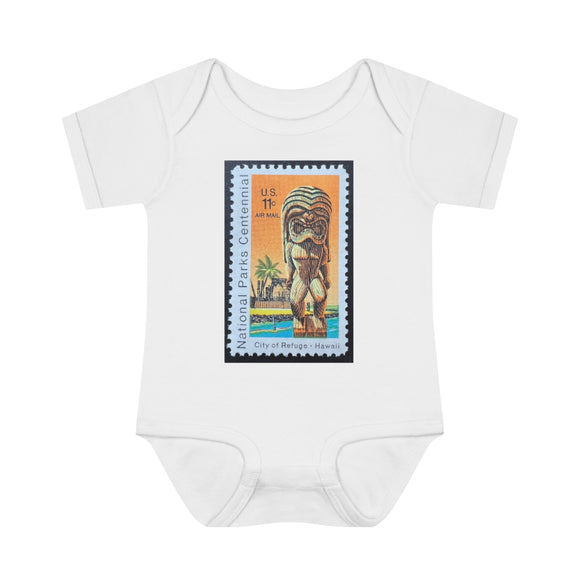 Hawaii State Stamp Baby Onesie
