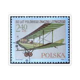 Plane Poland Stamp Sticker