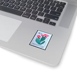 Cactus Flowers Stamp Sticker