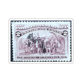 Landing of Columbus Stamp Sticker