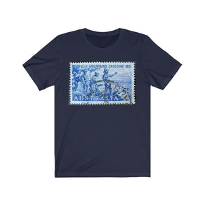 Blue Mountains Australia Stamp T-shirt