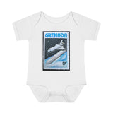 Space Shuttle Stamp Baby Onesie