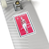 Amelia Earhart Stamp Sticker