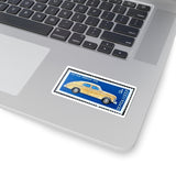 Yellow Car Stamp Sticker