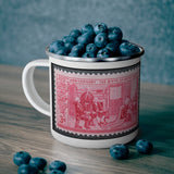 Betsy Ross Stamp Enamel Mug
