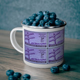 Morse Code 1944 Stamp Enamel Mug
